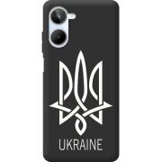 Черный чехол BoxFace Realme 10 4G Тризуб монограмма ukraine