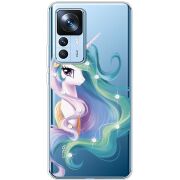 Чехол BoxFace со стразами Xiaomi 12T / 12T Pro Unicorn Queen
