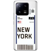 Прозрачный чехол BoxFace Xiaomi 13 Pro Ticket New York