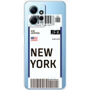 Прозрачный чехол BoxFace Xiaomi Redmi Note 12 4G Ticket New York