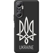 Черный чехол BoxFace Infinix Hot 20 4G Тризуб монограмма ukraine