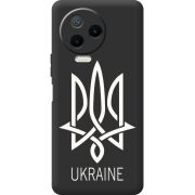 Черный чехол BoxFace Infinix Note 12 Pro 4G Тризуб монограмма ukraine