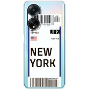 Прозрачный чехол BoxFace OPPO A98 5G Ticket New York