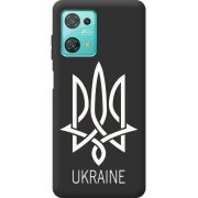 Черный чехол BoxFace Blackview Oscal C30 Pro Тризуб монограмма ukraine