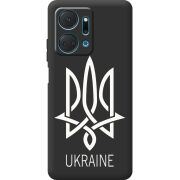 Черный чехол BoxFace Honor X7a Тризуб монограмма ukraine