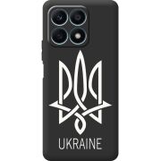 Черный чехол BoxFace Honor X8a Тризуб монограмма ukraine