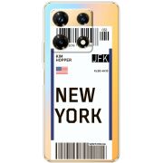 Прозрачный чехол BoxFace Infinix Note 30 Pro 4G Ticket New York