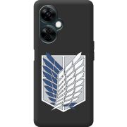 Черный чехол BoxFace OnePlus Nord CE 3 Lite Атака Титанов Крылья Свободы