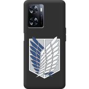 Черный чехол BoxFace OnePlus Nord N20 SE Атака Титанов Крылья Свободы