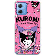 Чехол BoxFace Motorola G54 Power День народження Kuromi
