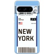 Прозрачный чехол BoxFace Google Pixel 8 Pro Ticket New York