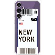 Прозрачный чехол BoxFace Samsung Galaxy S23 FE (S711) Ticket New York