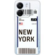 Прозрачный чехол BoxFace Xiaomi Redmi 13C Ticket New York