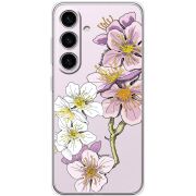 Прозрачный чехол BoxFace Samsung Galaxy S24 Cherry Blossom
