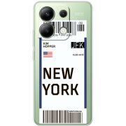 Прозрачный чехол BoxFace Xiaomi Redmi Note 13 4G Ticket New York