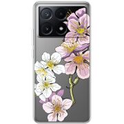 Прозрачный чехол BoxFace Xiaomi Poco X6 Pro 5G Cherry Blossom