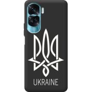Черный чехол BoxFace Huawei Honor 90 Lite Тризуб монограмма ukraine