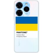 Прозрачный чехол BoxFace Tecno Spark 20 Pro Pantone вільний синій
