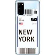 Прозрачный чехол BoxFace Samsung G980 Galaxy S20 Ticket New York
