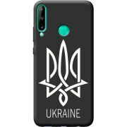 Черный чехол BoxFace Huawei P40 Lite E Тризуб монограмма ukraine
