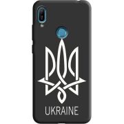 Черный чехол Uprint Huawei Y6 Prime 2019 Тризуб монограмма ukraine