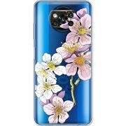 Прозрачный чехол BoxFace Xiaomi Poco X3 Cherry Blossom