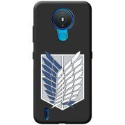Черный чехол BoxFace Nokia 1.4 Атака Титанов Крылья Свободы
