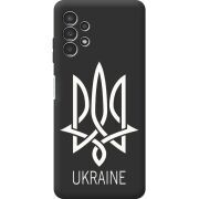 Черный чехол BoxFace Samsung Galaxy A13 4G (A135) Тризуб монограмма ukraine