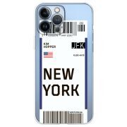 Прозрачный чехол BoxFace Apple iPhone 13 Pro Max Ticket New York