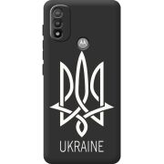 Черный чехол BoxFace Motorola E20 Тризуб монограмма ukraine