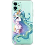 Чехол со стразами Apple iPhone 11 Unicorn Queen