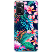 Чехол BoxFace OPPO A76 flowers in the tropics