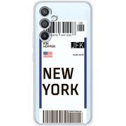 Прозрачный чехол BoxFace Samsung Galaxy A54 5G (A546) Ticket New York