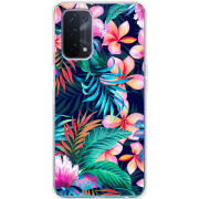 Чехол BoxFace OPPO A74 5G flowers in the tropics
