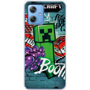 Чехол BoxFace Motorola G54 Power Minecraft Graffiti