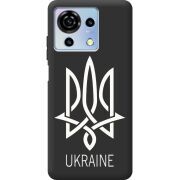 Черный чехол BoxFace ZTE Blade V50 Vita Тризуб монограмма ukraine