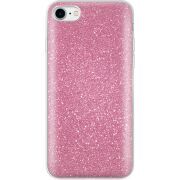 Чехол с блёстками Apple iPhone 7/8 Розовый
